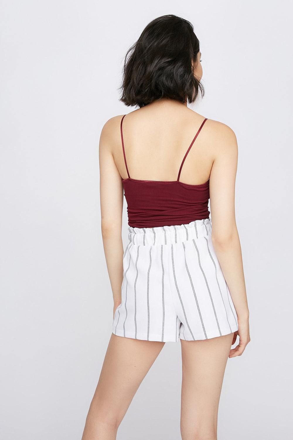 Women Camisole de base super extensible Bourgogne