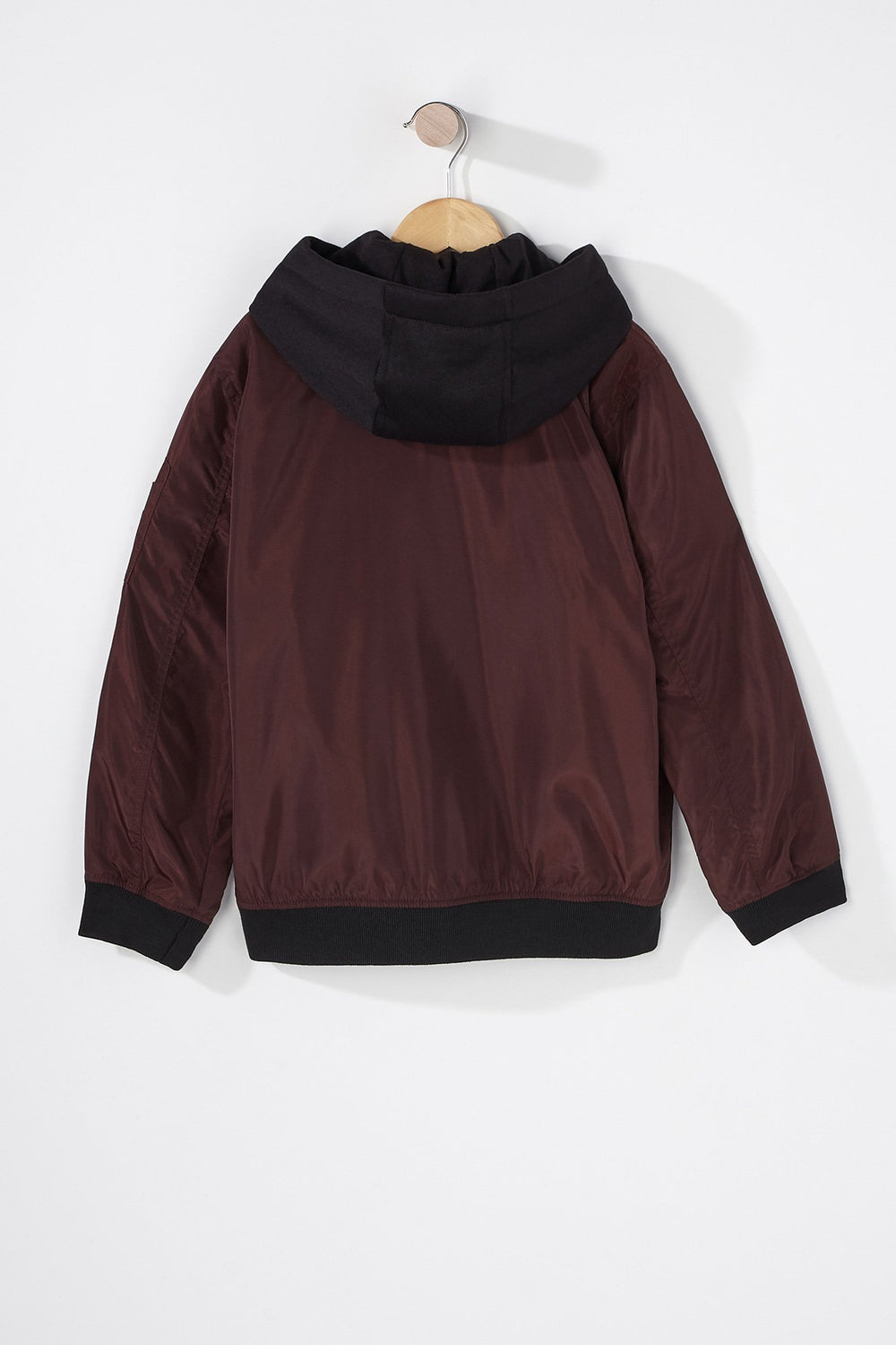 Kids Blouson aviateur en tissu bouclette pour garçon Bourgogne