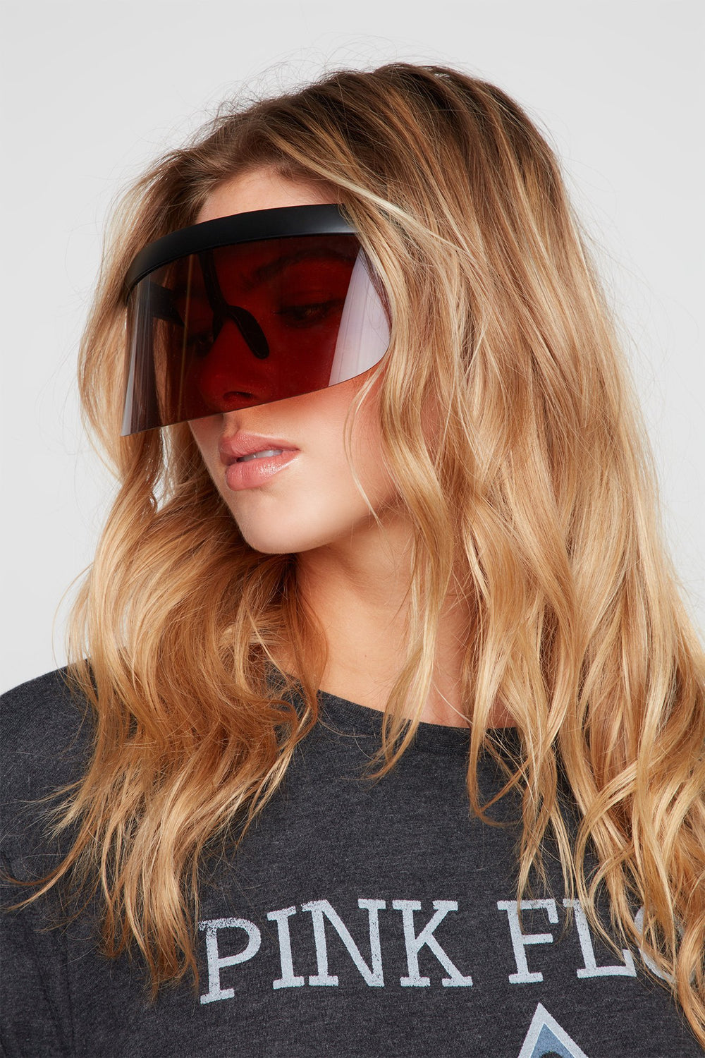 Coloured Visor Sunglasses Brown