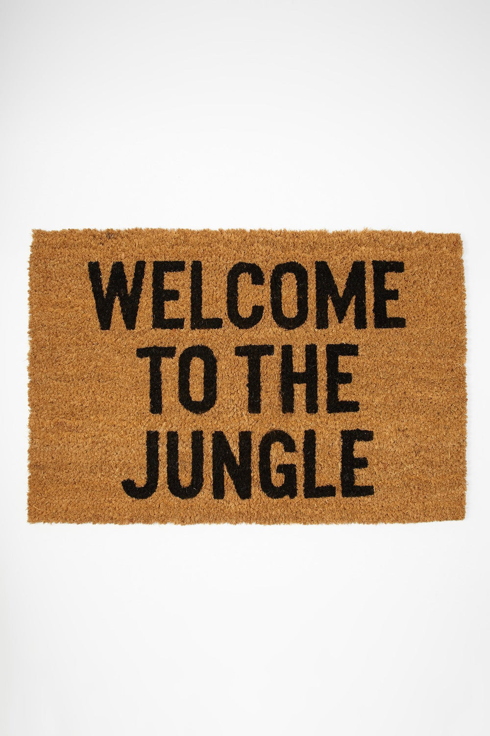 Women Welcome To The Jungle Outdoor Mat Brown