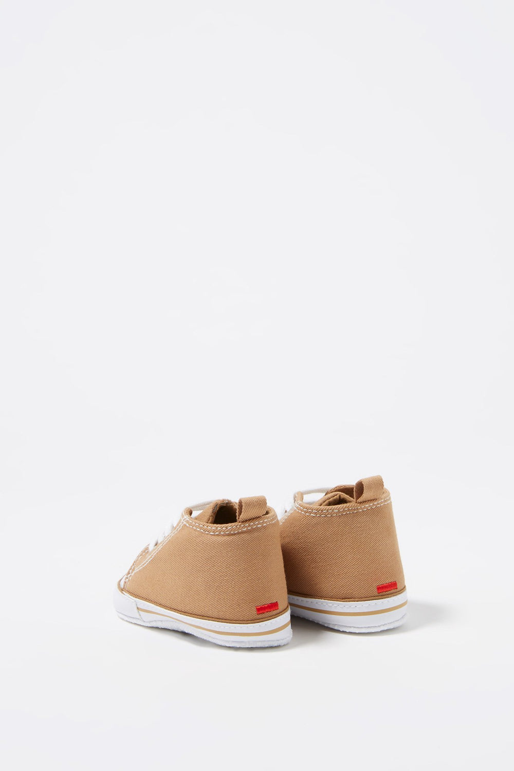 Kids Baby Boy Lace-Up Canvas Sneakers Brown