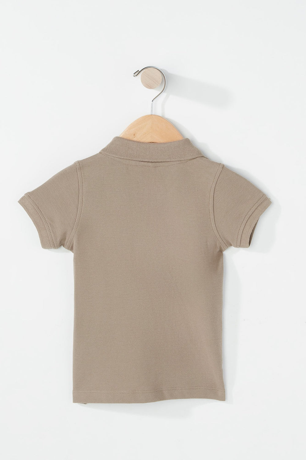 Kids Baby Boy Lightweight Collared Polo Shirt Brown