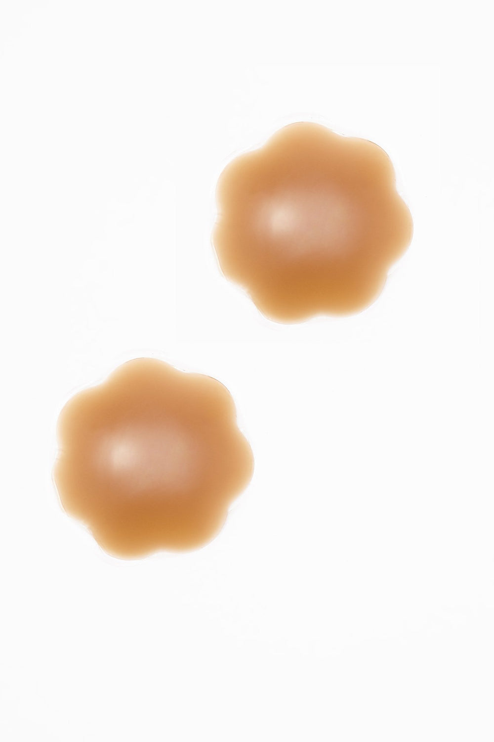 Women Cache-mamelons en silicone Brun moyen