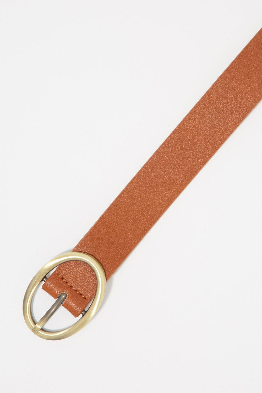 Women Ceinture avec boucle ovale Brun