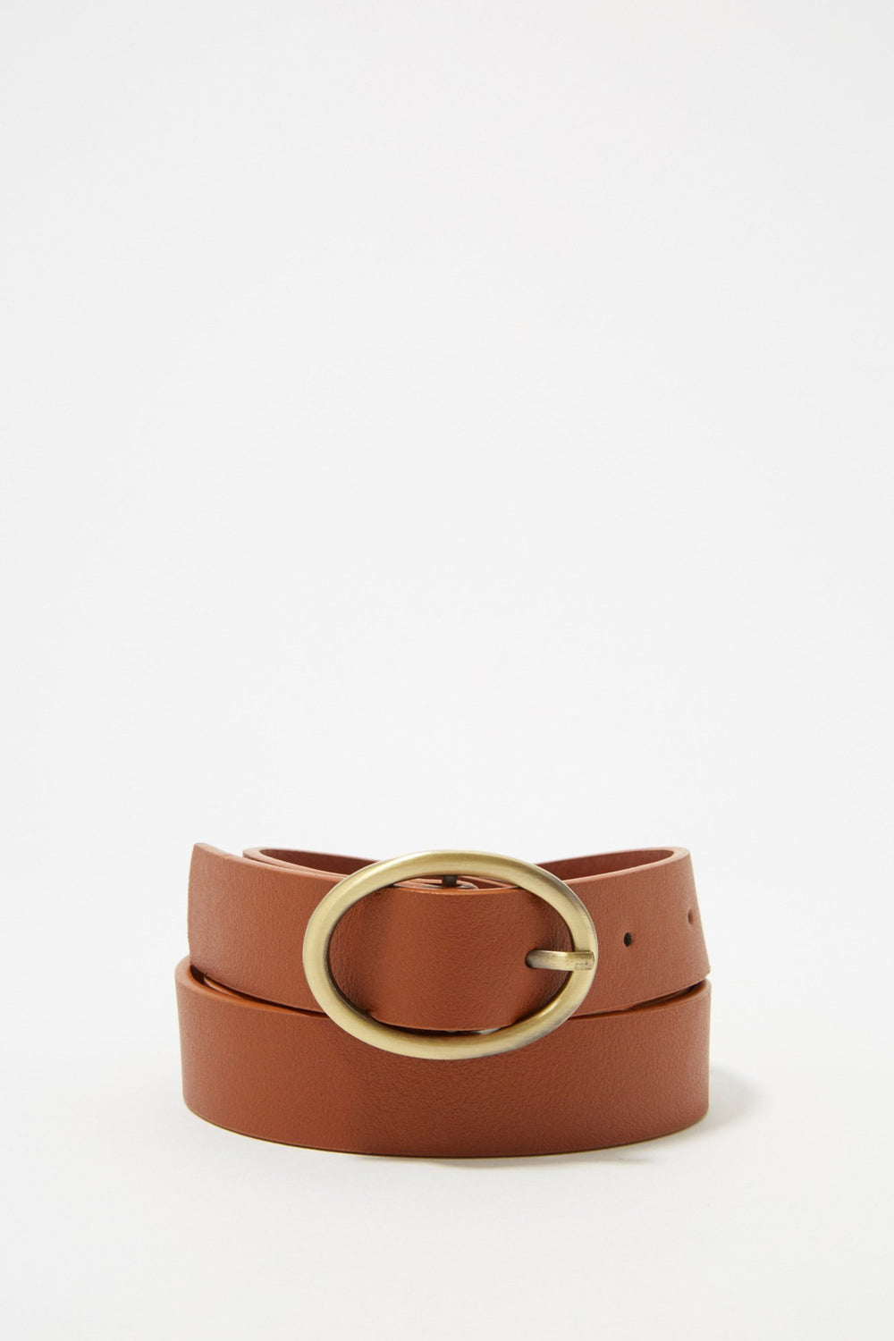 Women Ceinture avec boucle ovale Brun