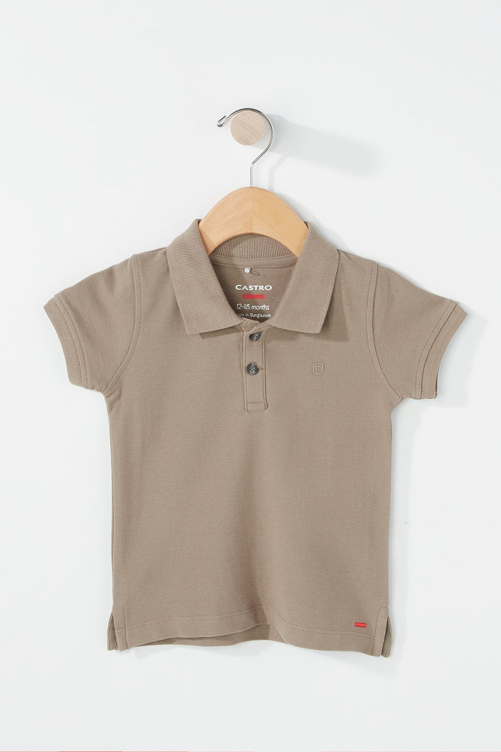 Kids Chemise polo légère pour bébé garçon Brun