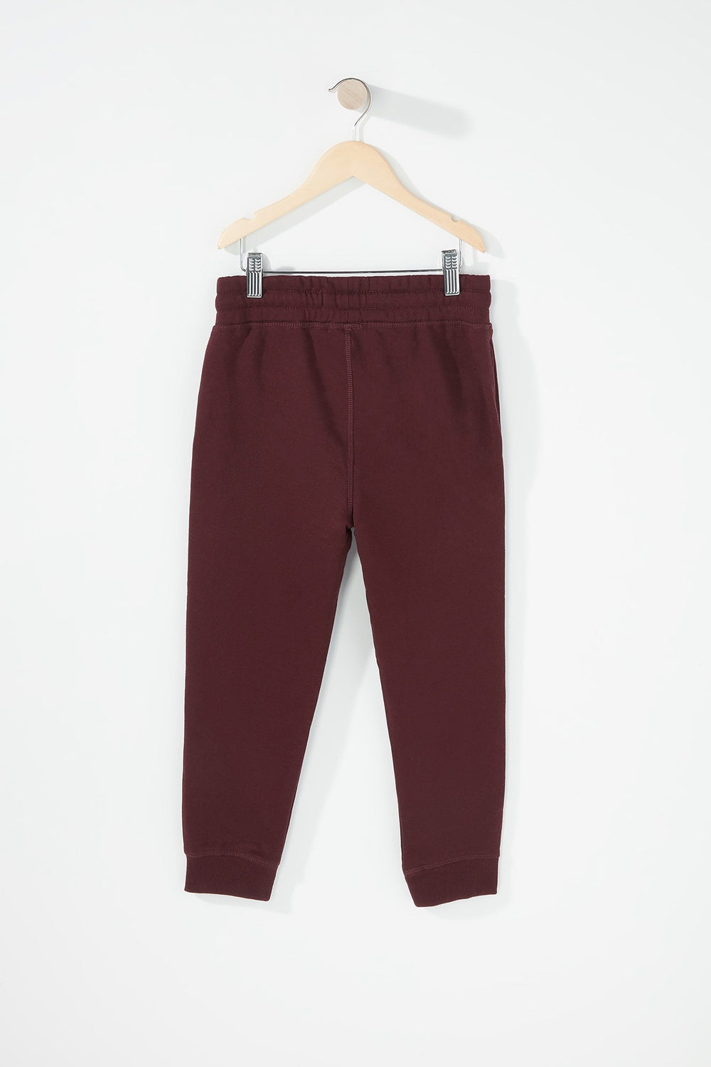 Kids Boys Drawstring Fleece Jogger Burgundy