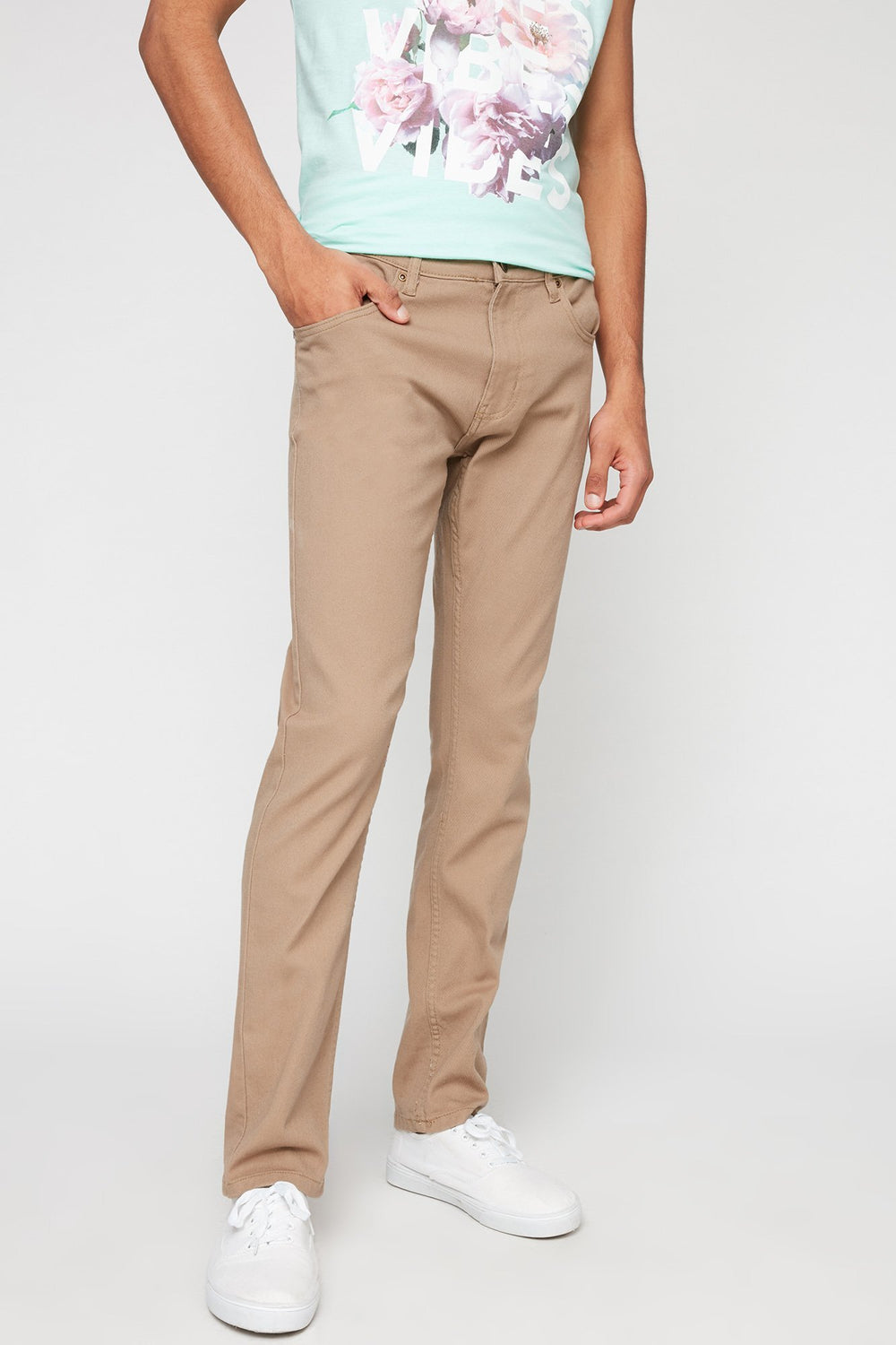 Men Camel Slim Jean Camel