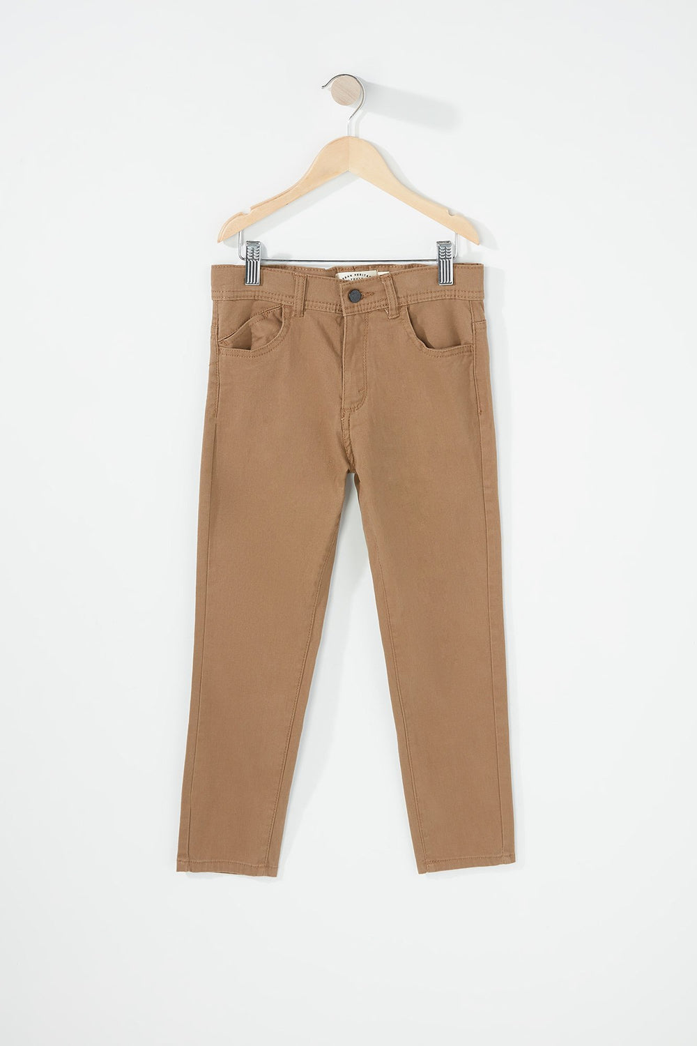 Kids Boys Twill Slim Jean Camel