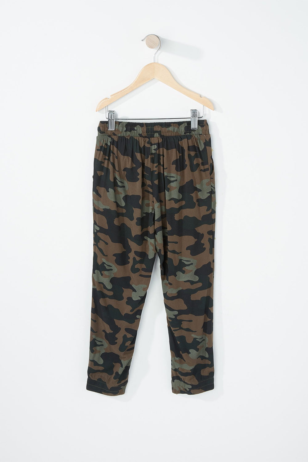 Kids Girls Printed Lightweight Drawstring Pant Camouflage