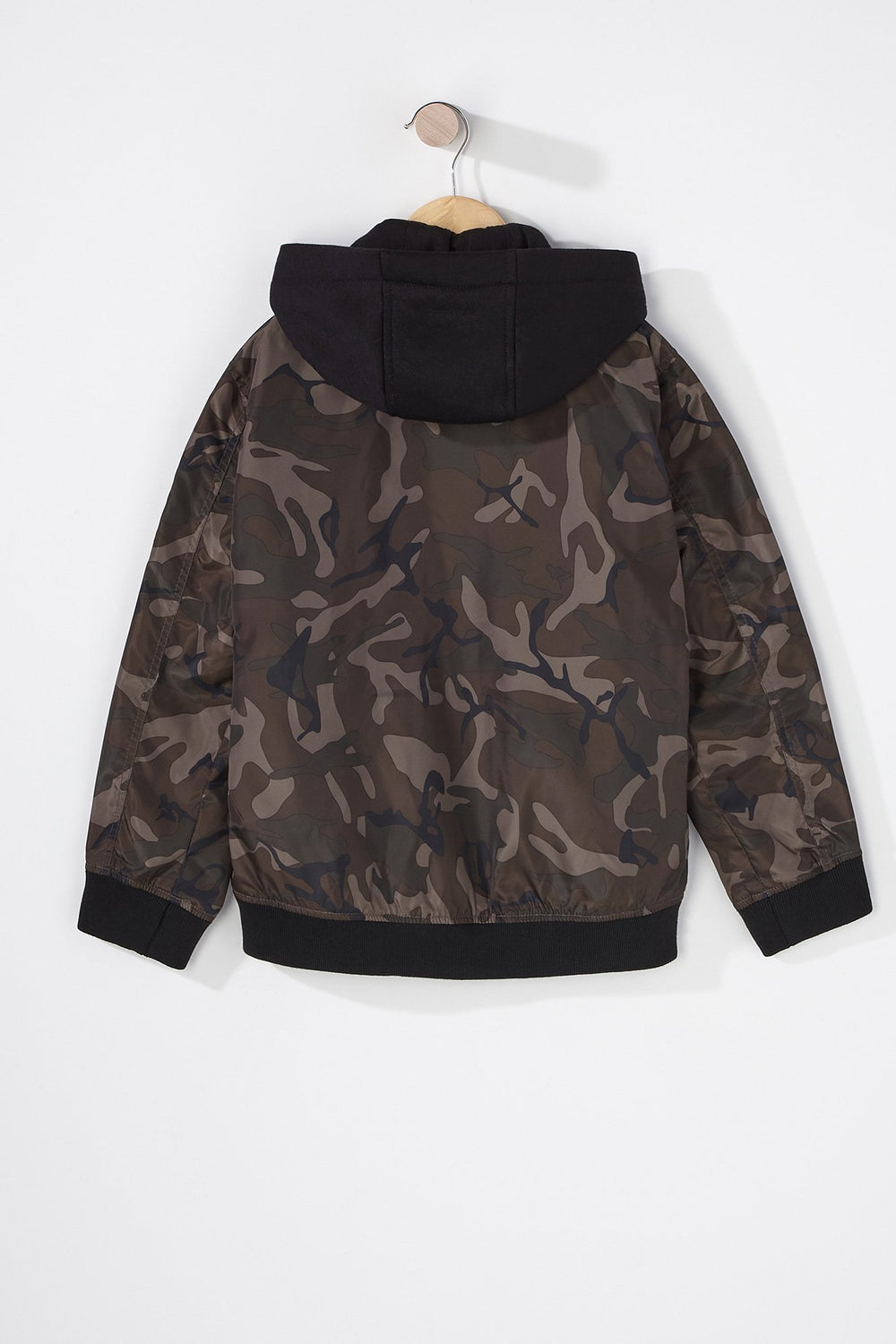 Kids Blouson aviateur en tissu bouclette pour garçon Camouflé