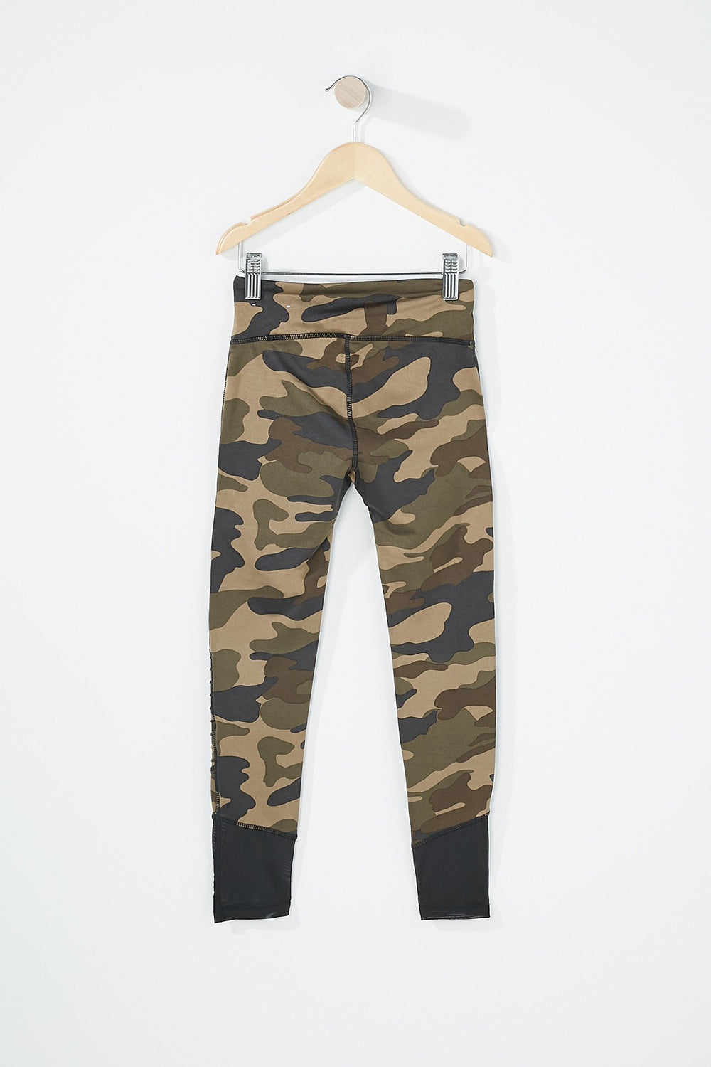 Kids Legging Active de style moto en filet pour fille Camouflé