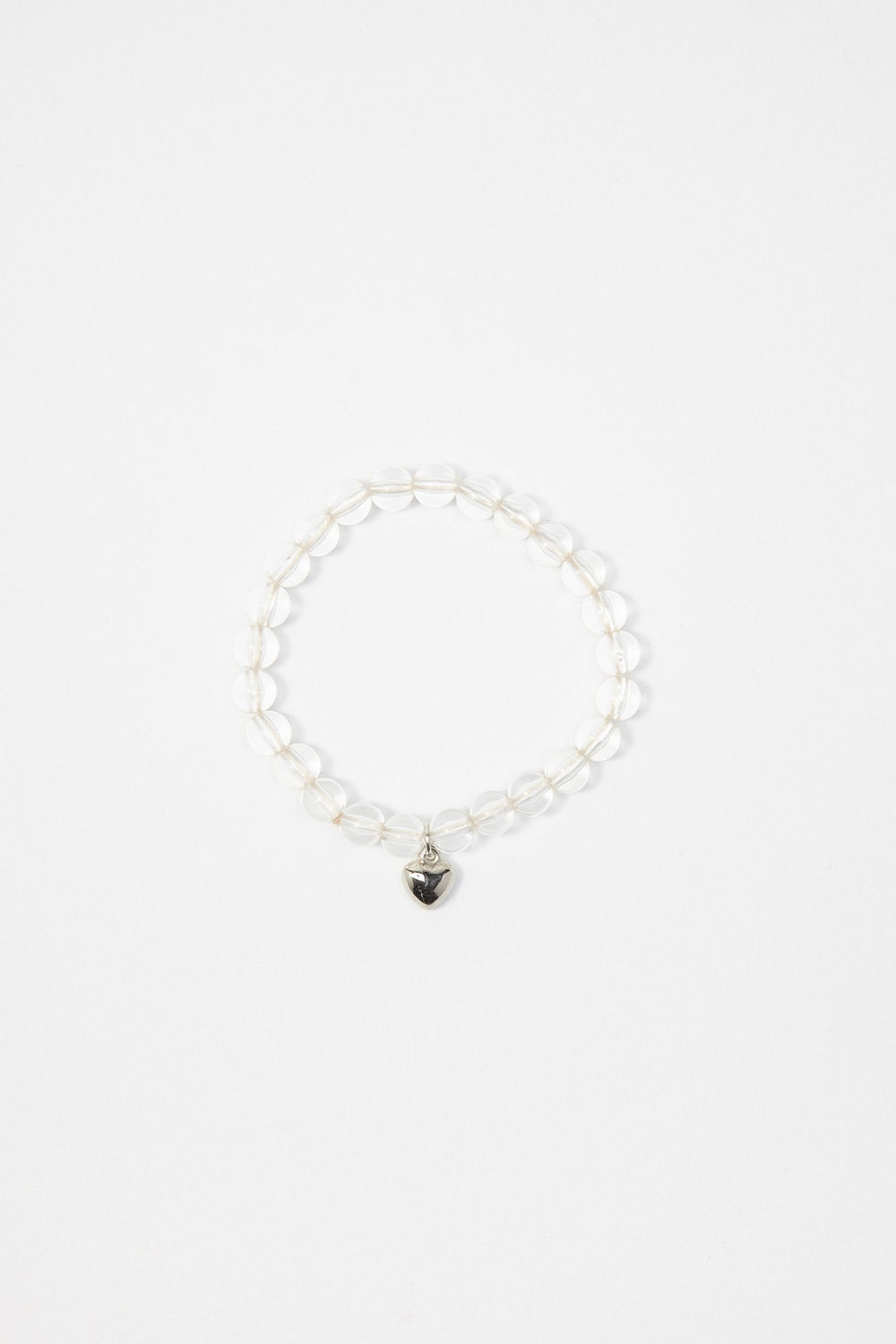 Women Beaded Charm Bracelet Clear