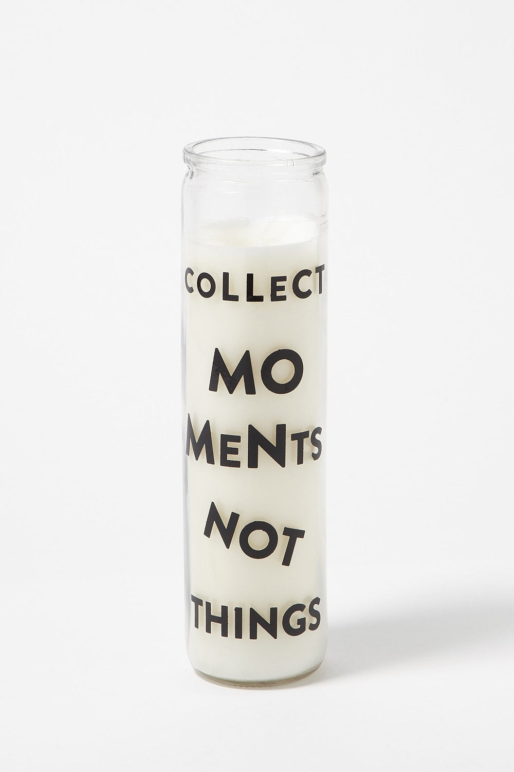 Women Collect Moments Not Things Candle Clear