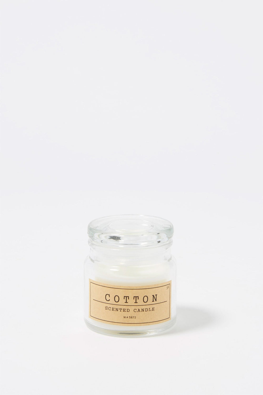 Women Cotton Scented Jar Candle Clear