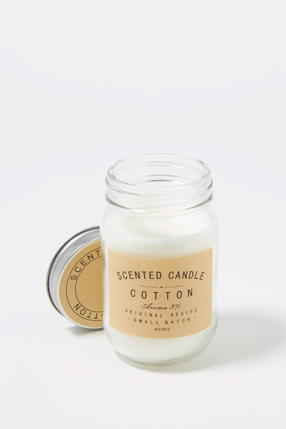 Women Cotton Scented Mason Jar Candle Clear