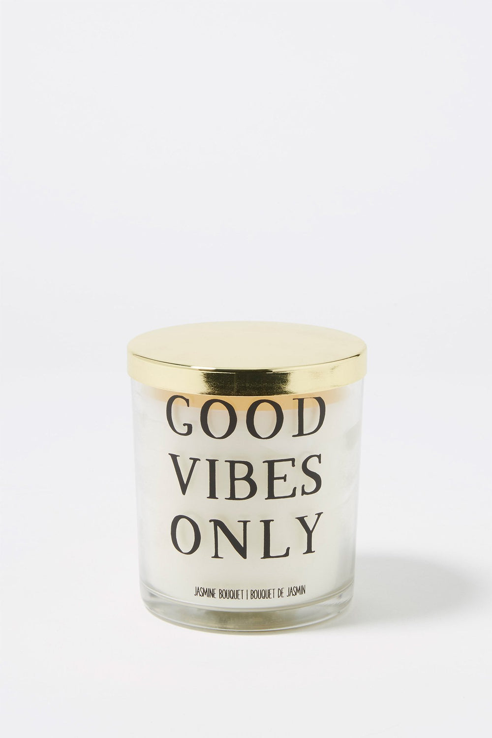 Women Jasmine Bouquet Good Vibes Scented Candle Clear