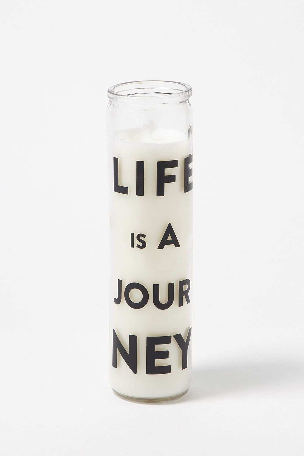 Women Life Is A Journey Candle Clear