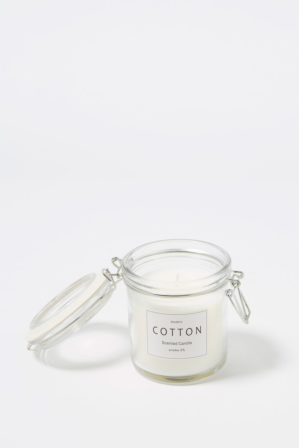 Women Mason Jar Cotton Scented Candle Clear