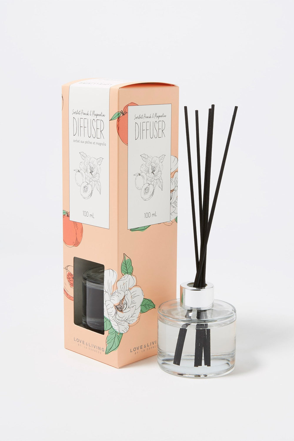 Women Sorbet Peach & Magnolia Diffuser Clear