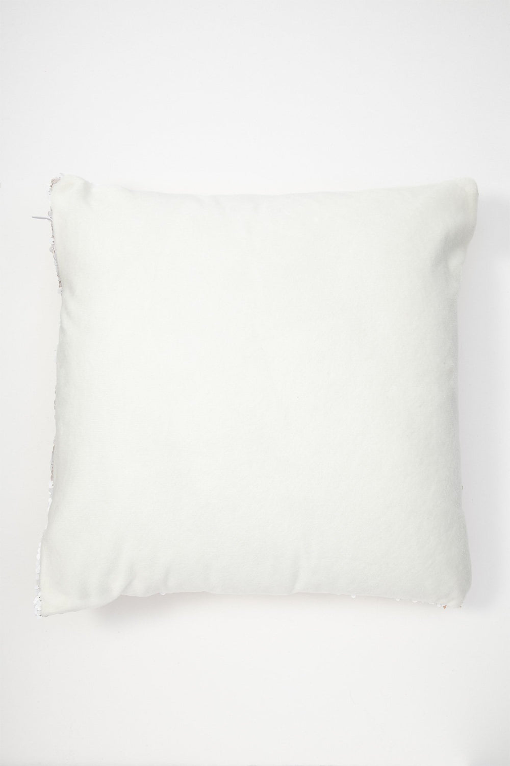 Women Metallic Reversible Sequins Pillow Copper