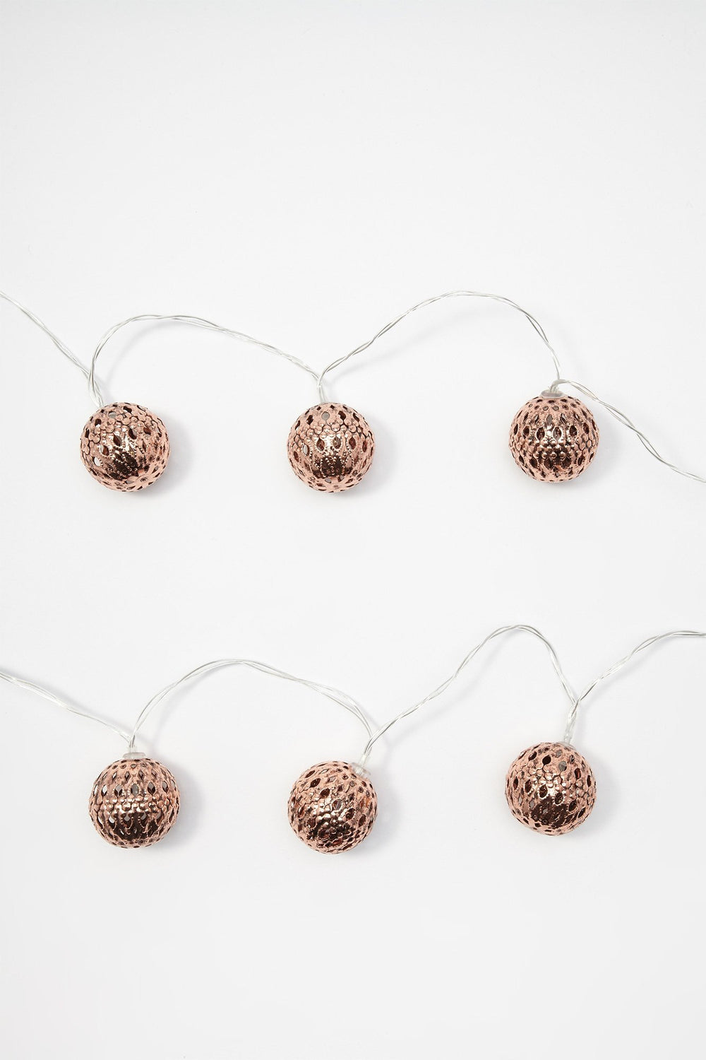 Women Moroccan LED String Lights Copper