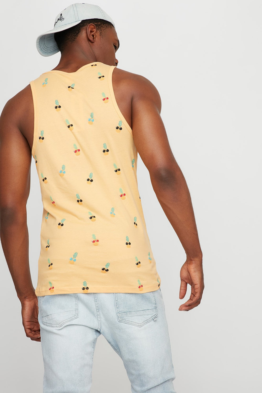 Men Débardeur à petits motifs Corail