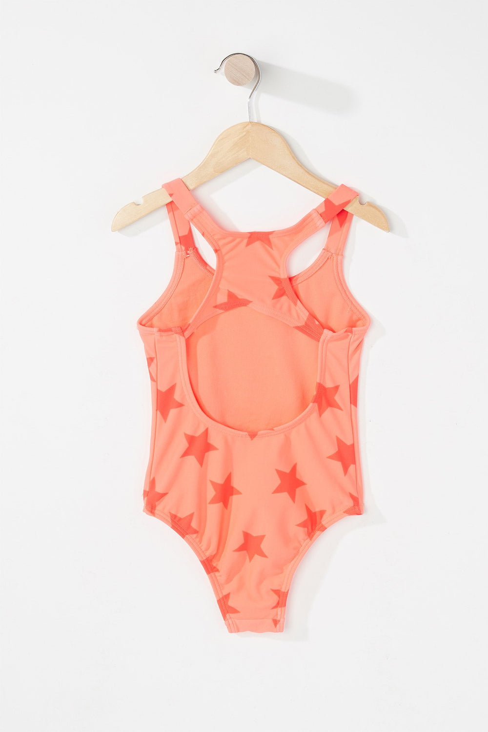 Kids Maillot de bain une-pièce à motif d'étoiles pour fille Corail