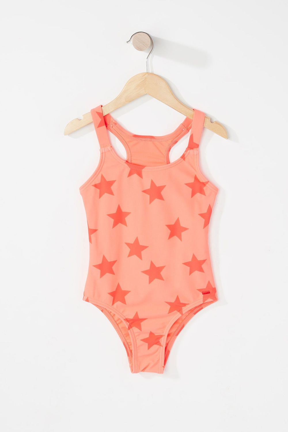 Kids Maillot de bain une-pièce à motif d'étoiles pour fille Corail