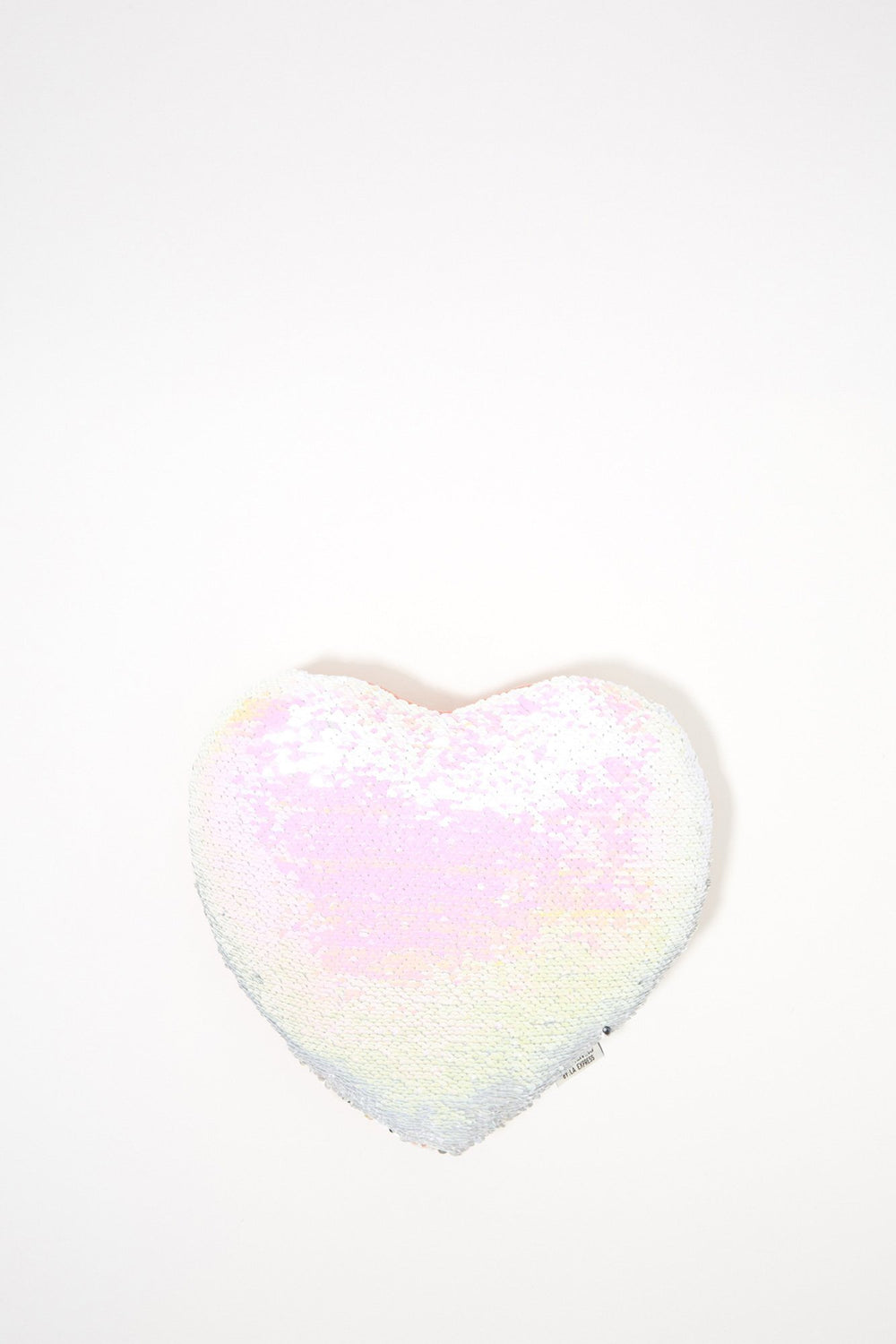 Women Coussin coeur avec paillettes réversibles Cuivre