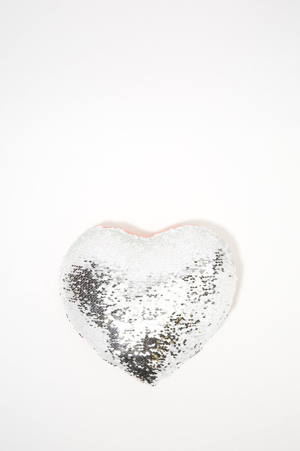 Women Coussin coeur avec paillettes réversibles Cuivre