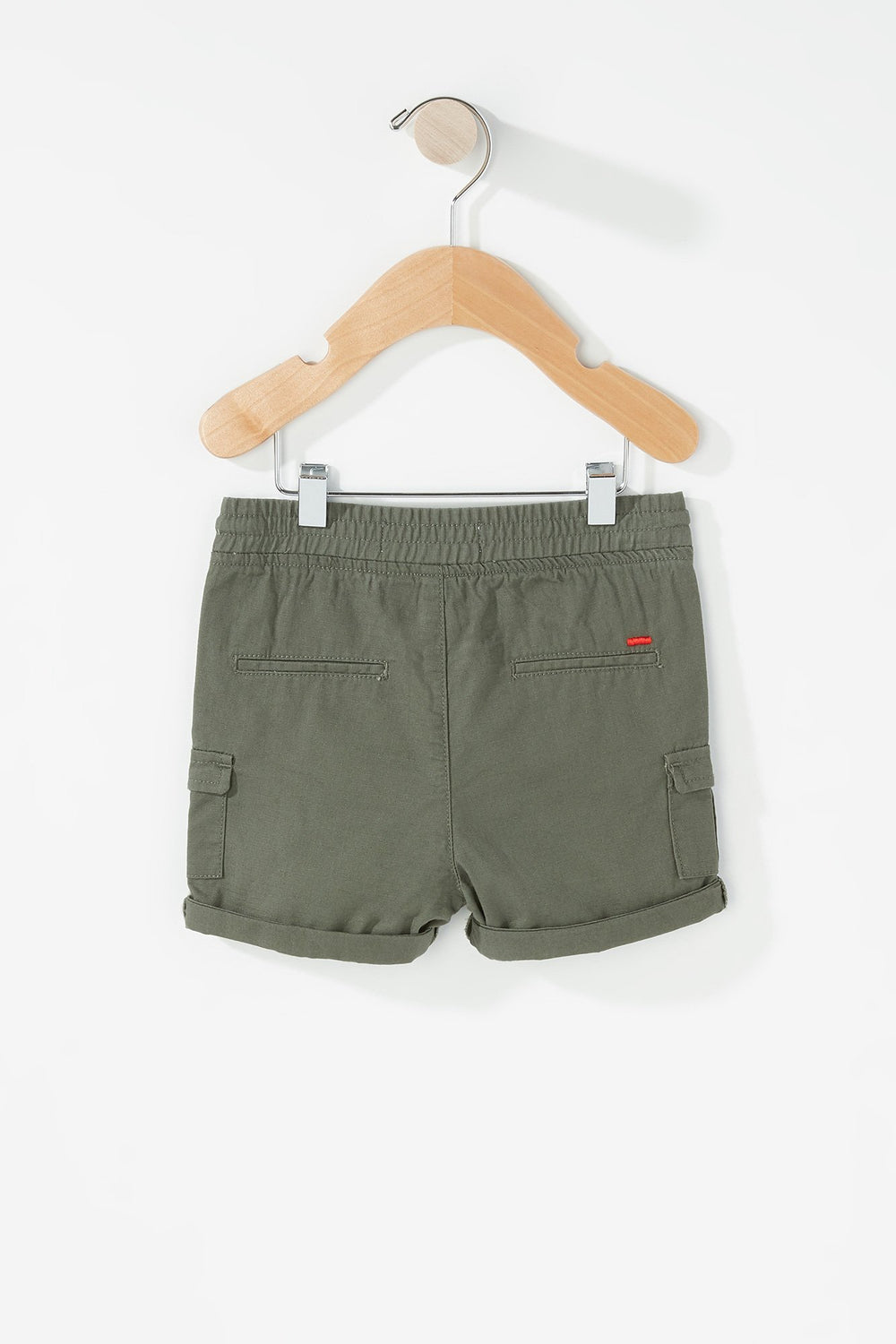 Kids Baby Boy Drawstring Cargo Short Dark Green