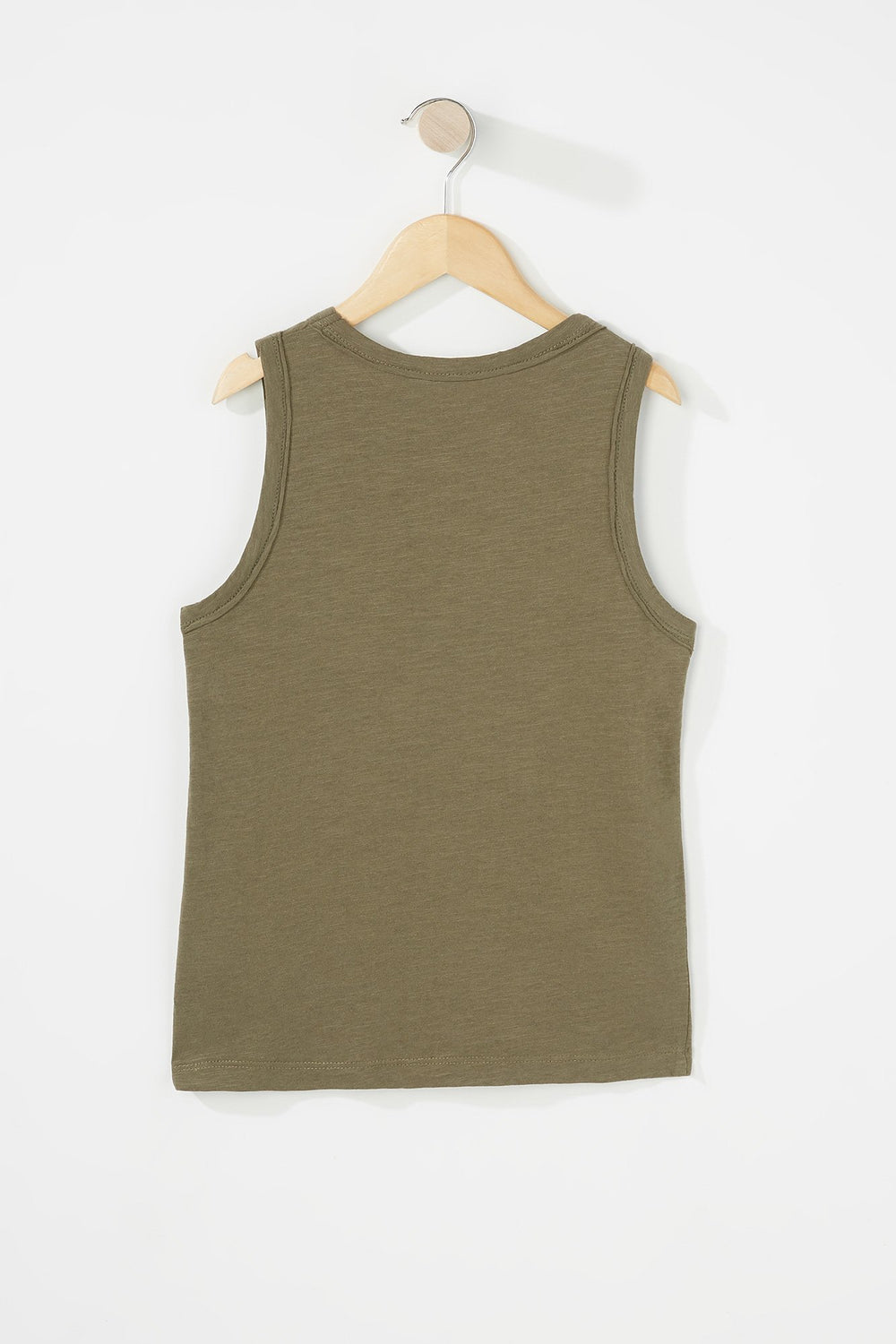 Kids Boys Pocket Basic Tank Dark Green