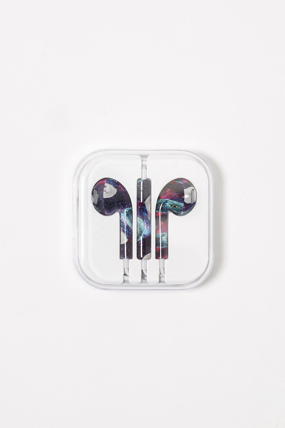 Men Women Graphic Ear Buds Dark Purple