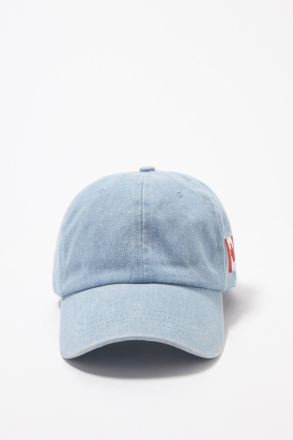 Women Embroidered Canada Flag Denim Dad Cap Denim Blue