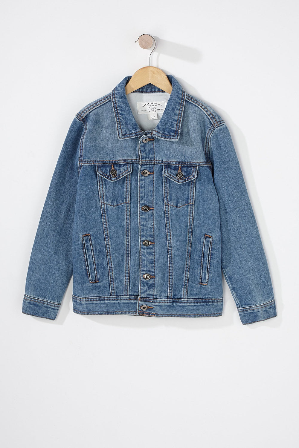 Kids Boys Classic Trucker Denim Jacket Denim Blue