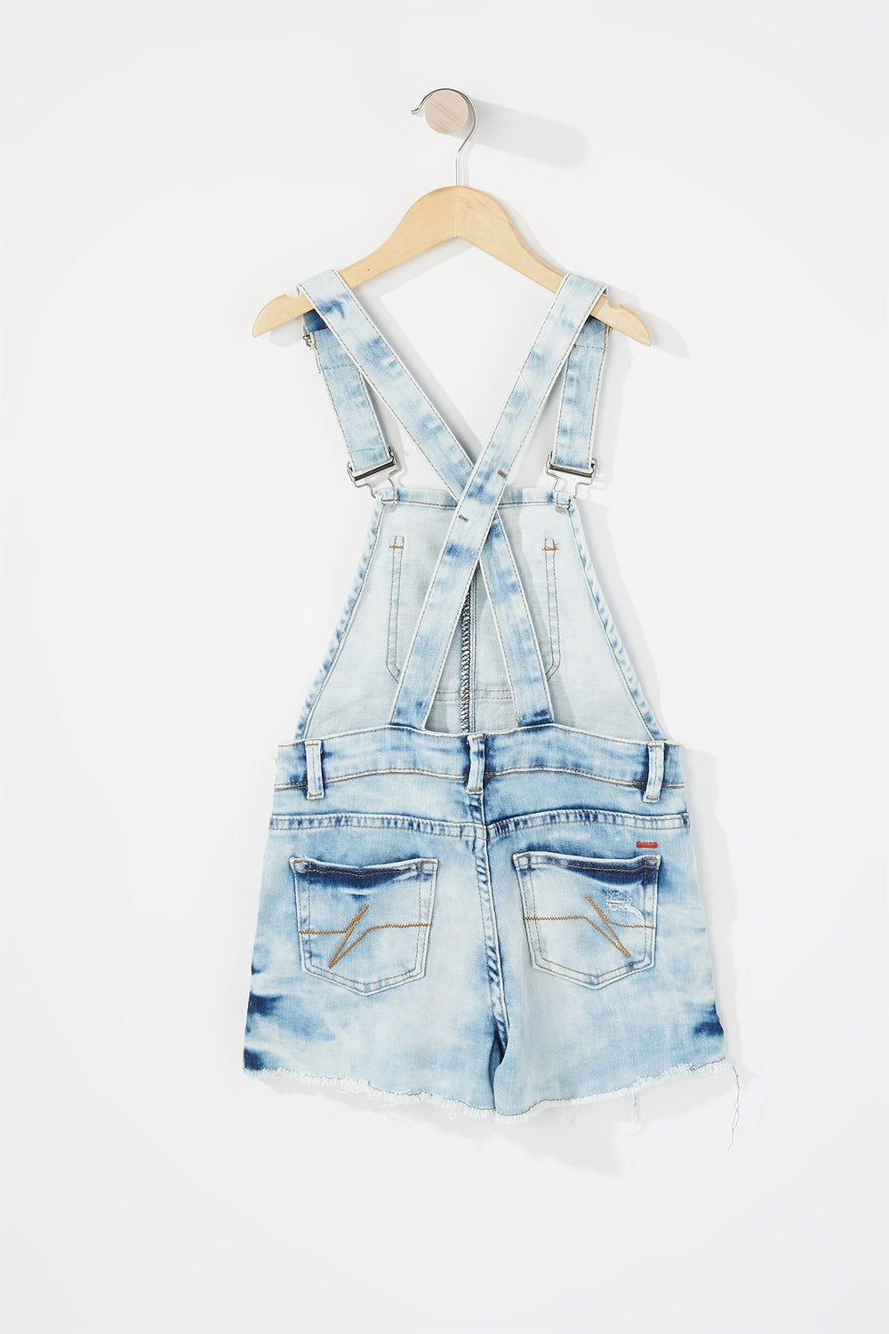 Kids Girls Denim Shortall Denim Blue