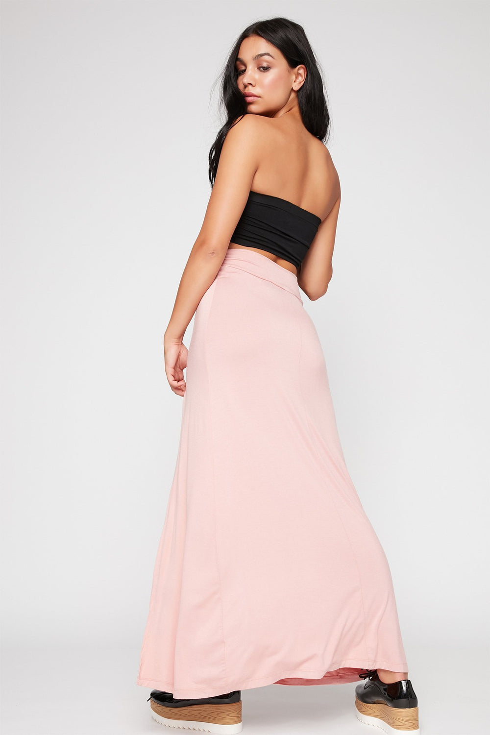 Women Jupe maxi à taille haute Dragée