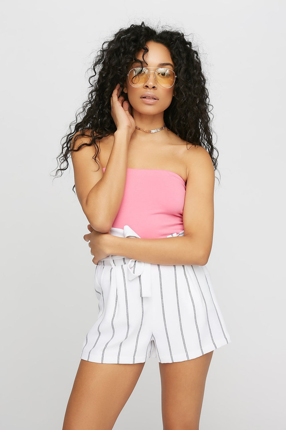 Women Bustier tubulaire de base Fuchsia