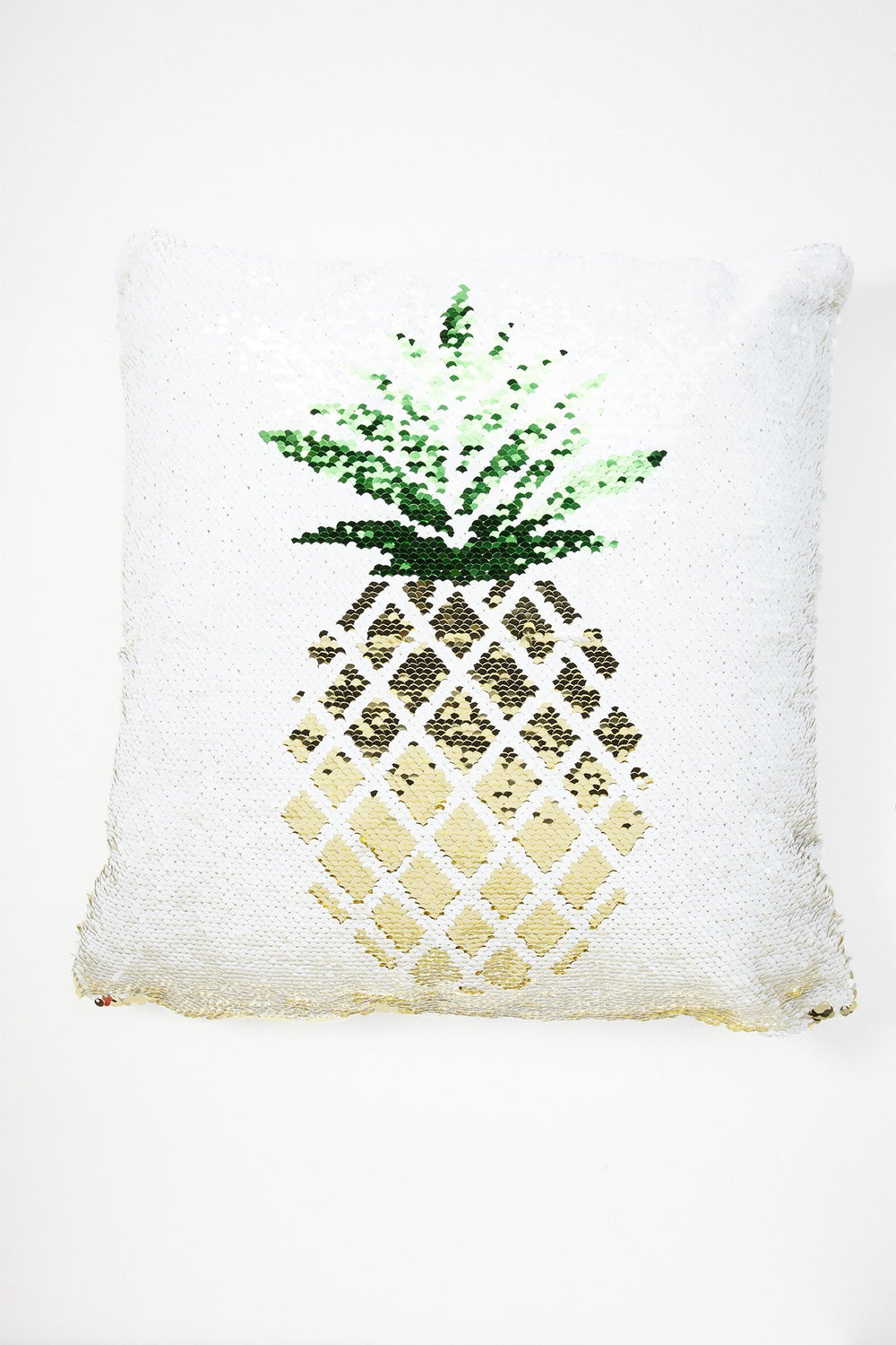 Women Coussin Ananas à paillettes réversibles Gold