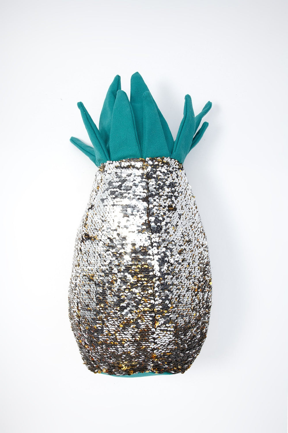 Women Coussin Ananas avec paillettes réversibles Gold