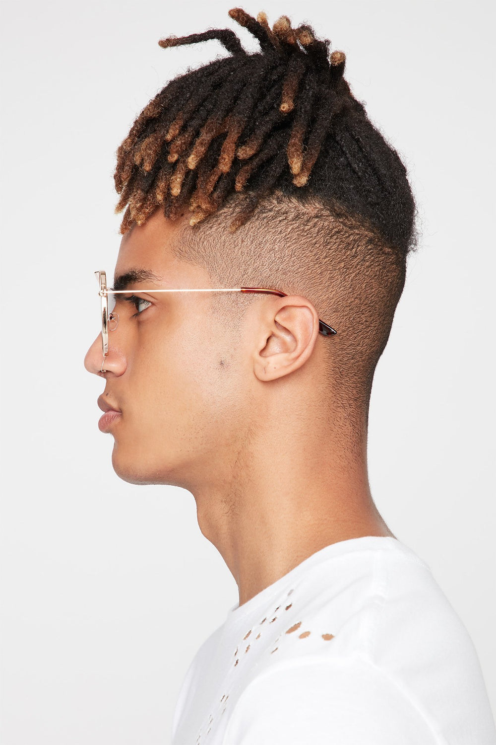 Men Lunettes de soleil aviateur classiques Gold