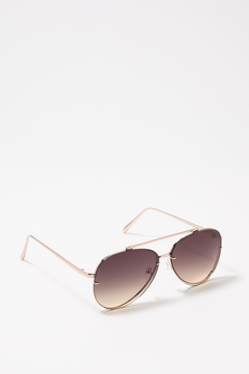Men Lunettes de soleil aviateur deux-tons Gold