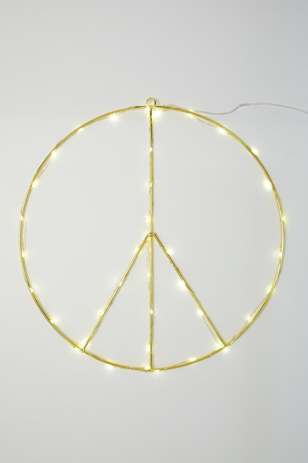 Women Peace String Light Gold