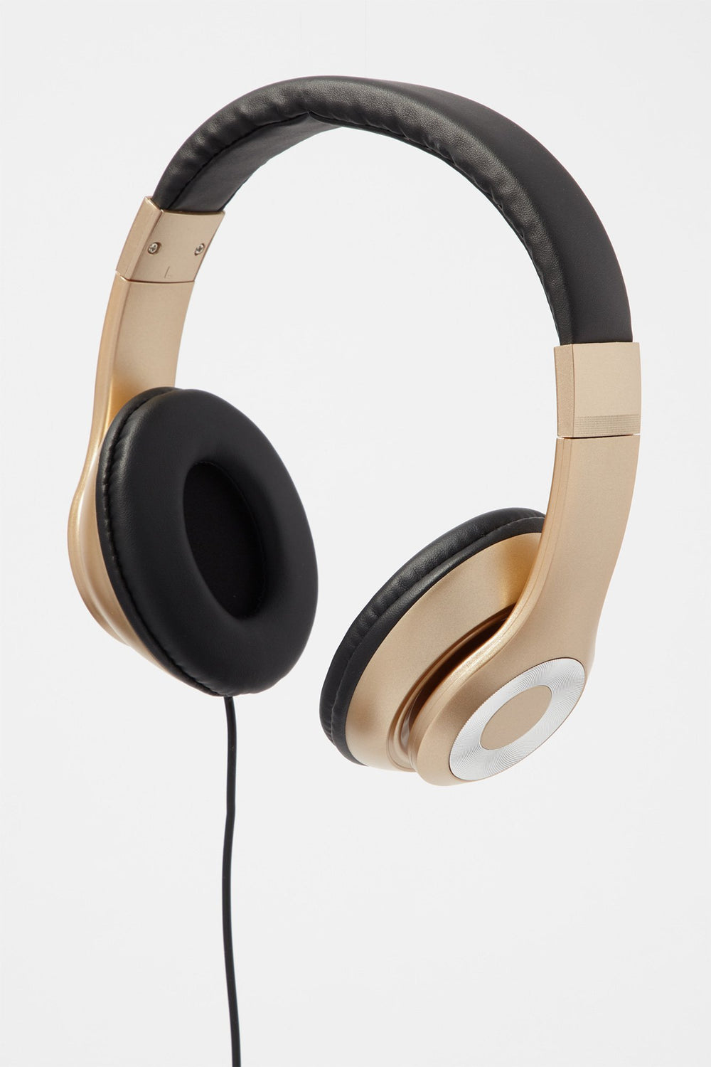 Men Women Platinum Stereo Headphones Gold