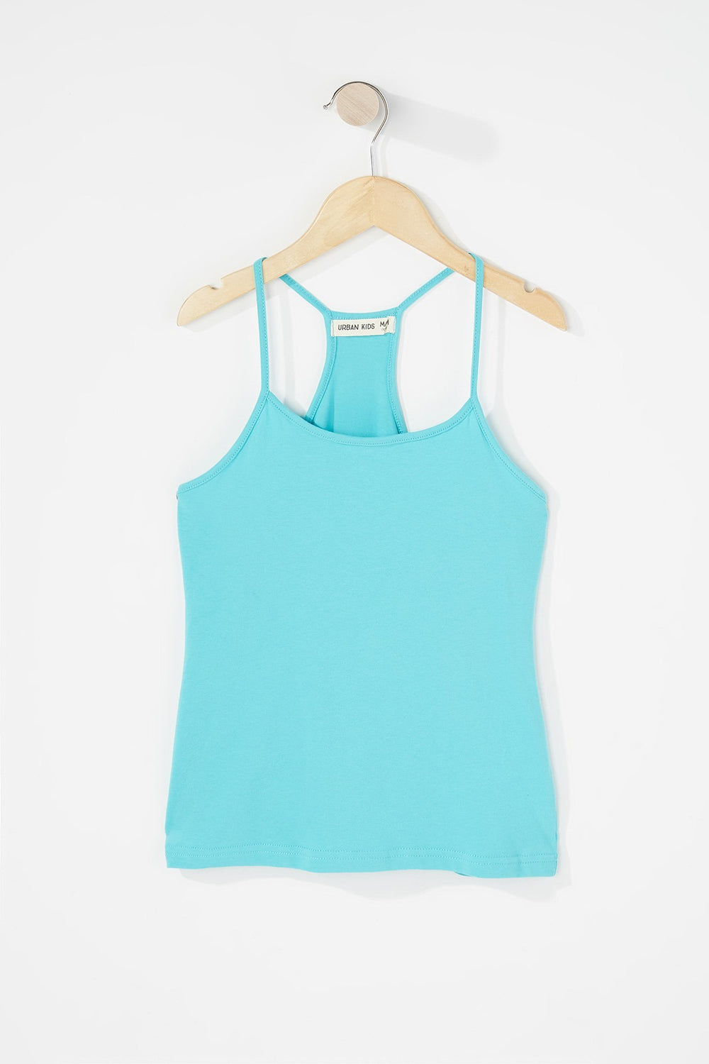 Kids Girls Basic Racerback Camisole Green
