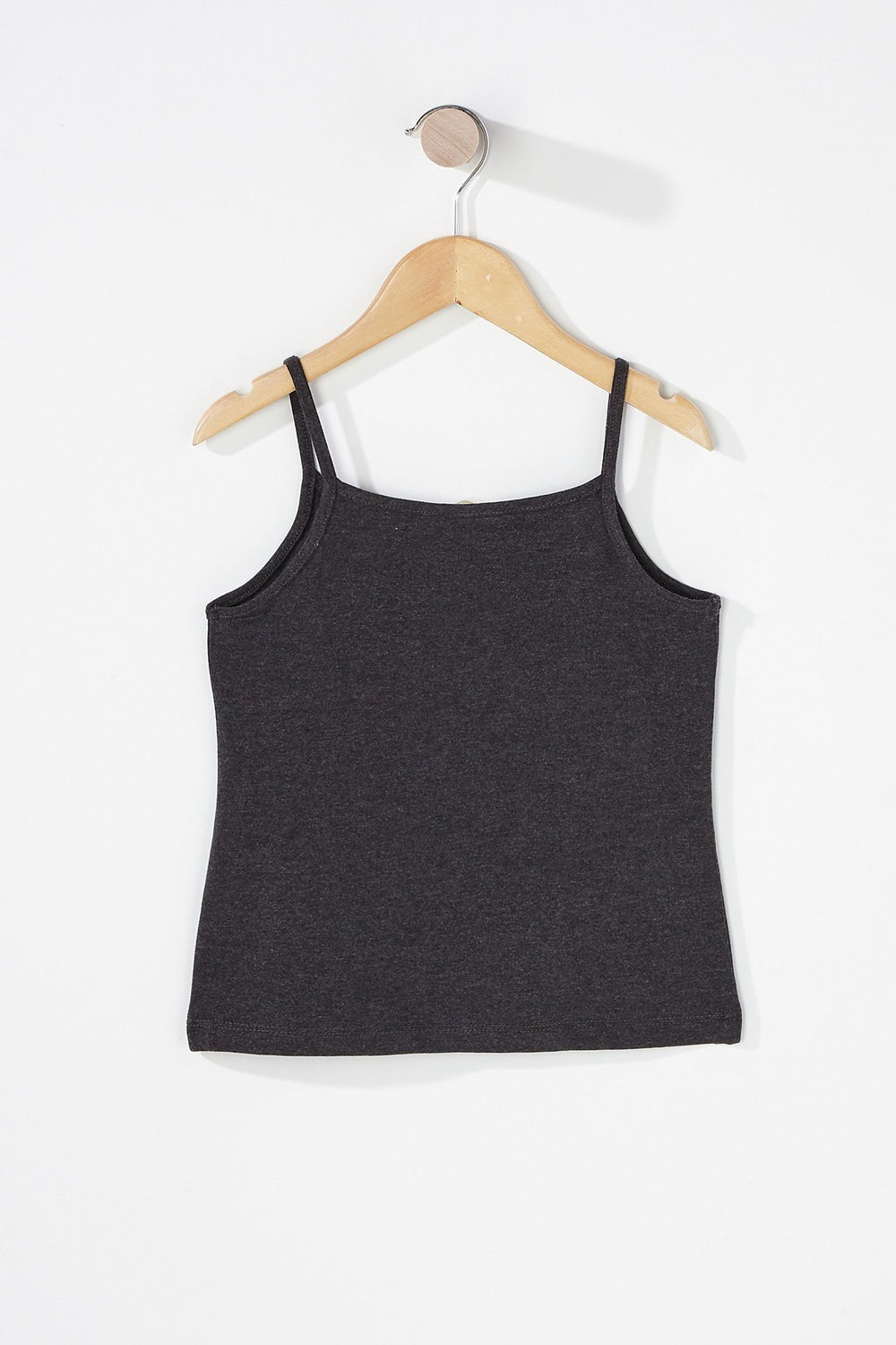 Kids Camisole de base colorée pour fille Gris Noir
