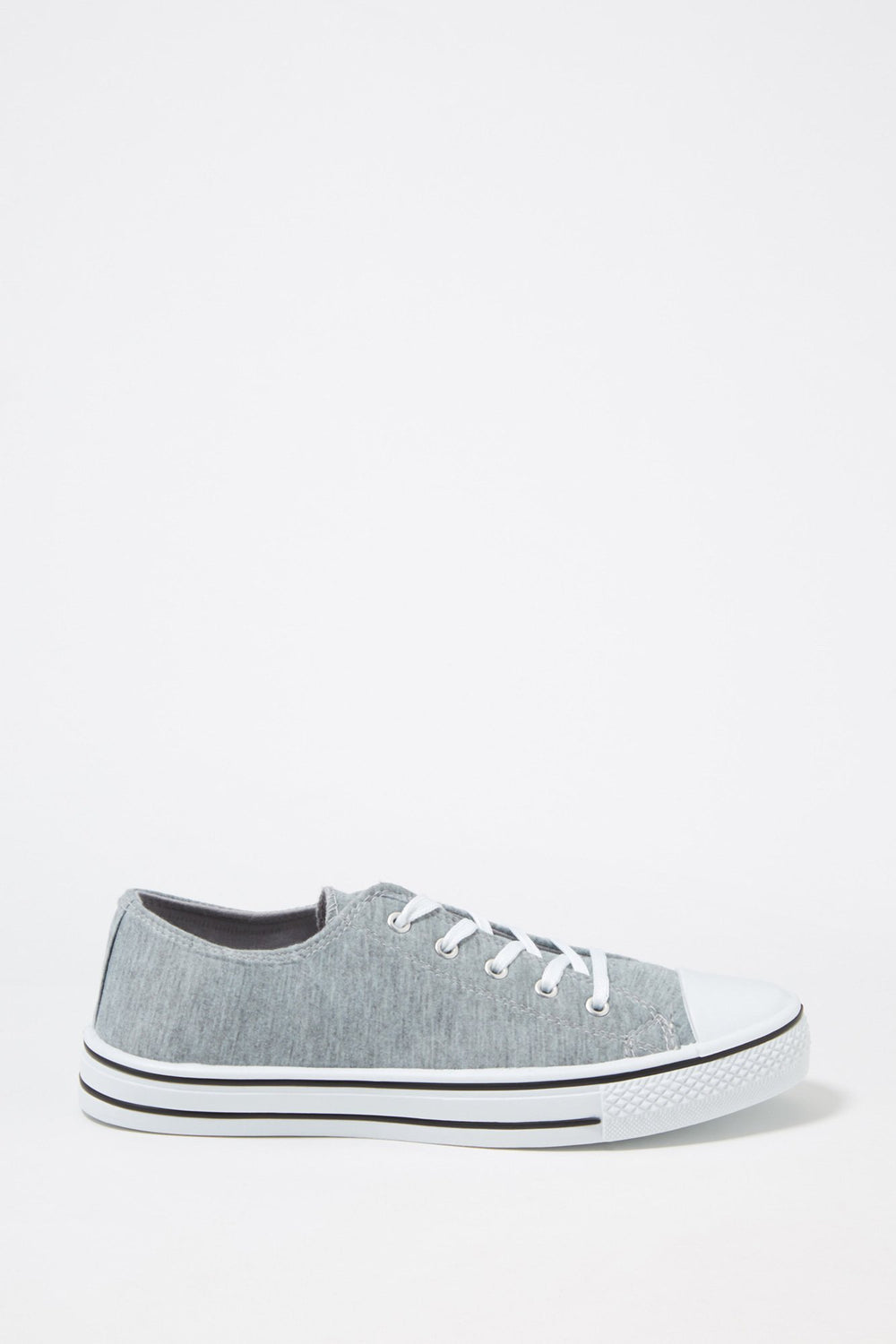 Women Espadrilles en toiles lacées Gris