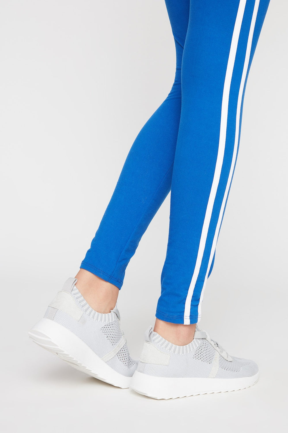 Women Espadrilles sport lacées en filet Gris