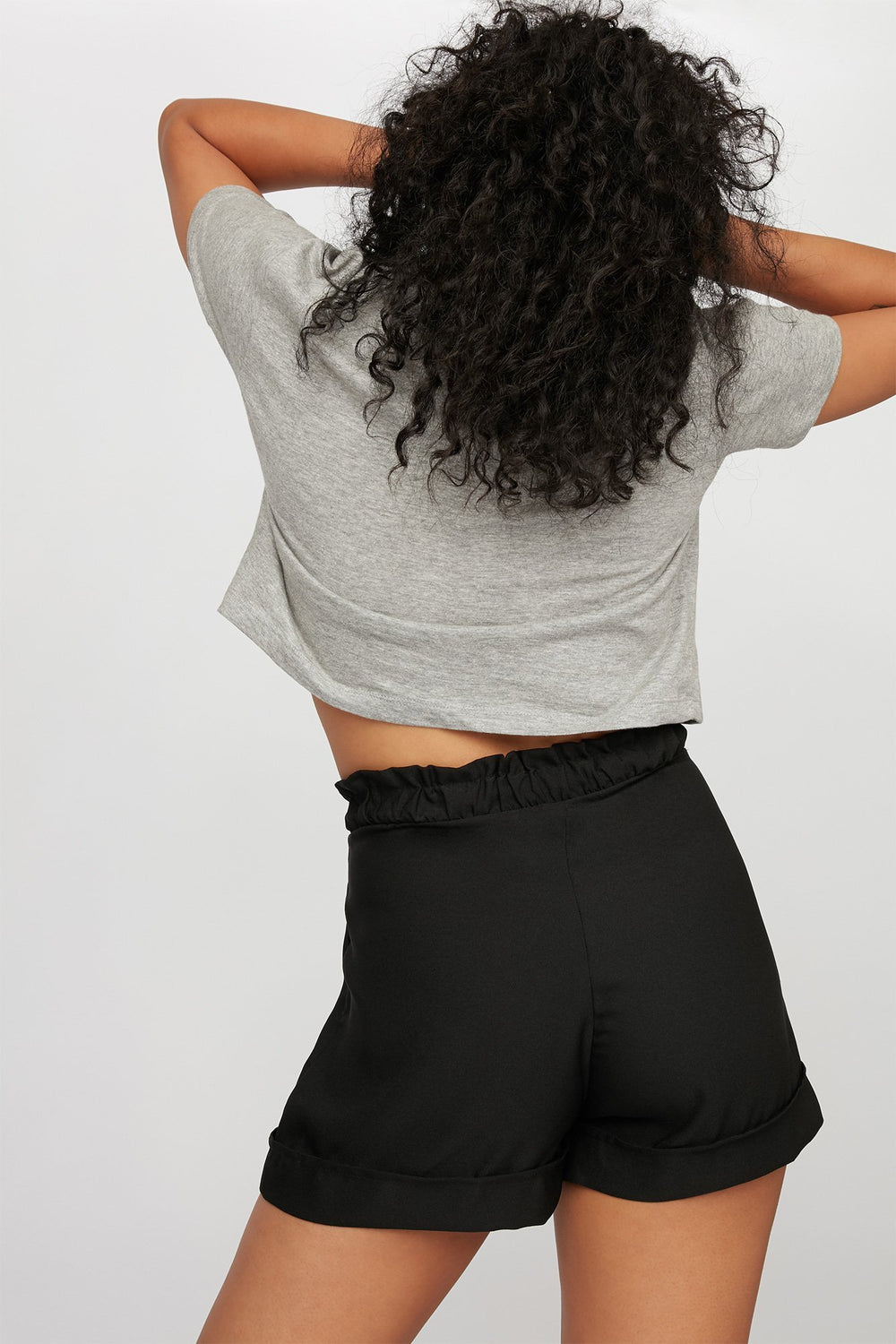 Women T-shirt court imprimé Gris